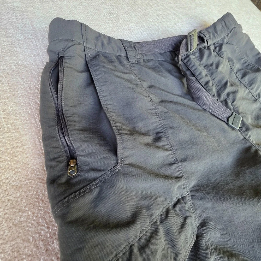 The North Face T150 T550‎ Belted Convertible Hiking Cargo Pants Men's XL Grey